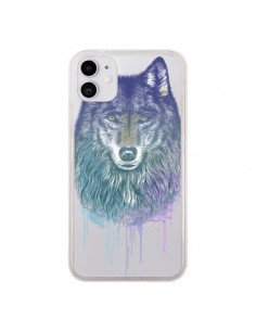 Coque iPhone 11 Loup Wolf Animal Transparente - Rachel...
