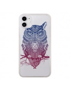 Coque iPhone 11 Hibou Chouette Owl Transparente - Rachel...