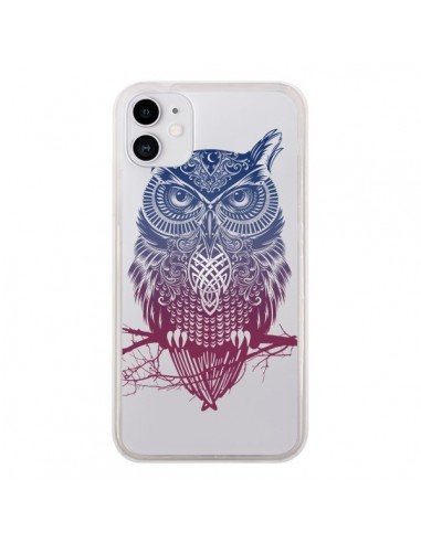 Coque iPhone 11 Hibou Chouette Owl Transparente - Rachel Caldwell