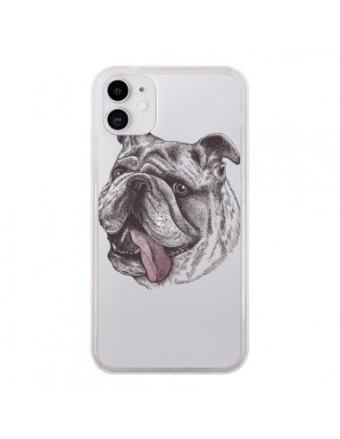 Coque iPhone 11 Chien Bulldog Dog Transparente - Rachel Caldwell