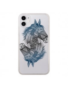 Coque iPhone 11 Cheval Horse Double Transparente - Rachel...