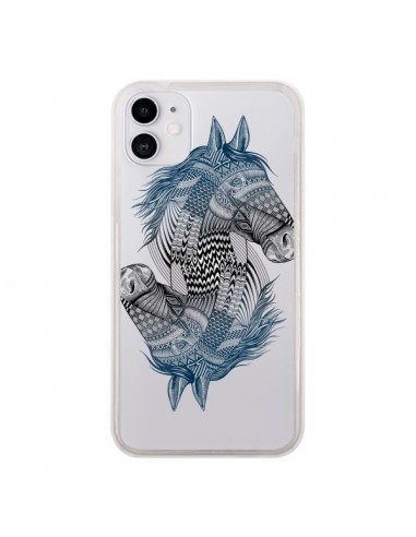 Coque iPhone 11 Cheval Horse Double Transparente - Rachel Caldwell