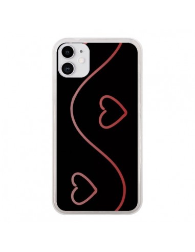 Coque iPhone 11 Coeur Love Rouge - R Delean
