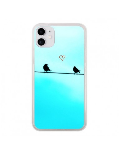 Coque iPhone 11 Oiseaux Birds Amour Love - R Delean