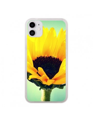 Coque iPhone 11 Tournesol Zoom Fleur - R Delean