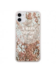 Coque iPhone 11 In heaven everything is fine paradis...