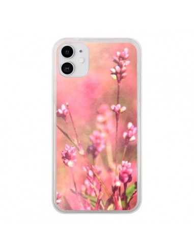 Coque iPhone 11 Fleurs Bourgeons Roses - R Delean