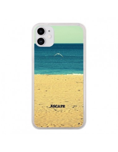 Coque iPhone 11 Escape Mer Plage Ocean Sable Paysage - R Delean