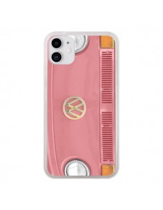 Coque iPhone 11 Groovy Van Hippie VW Rose - R Delean