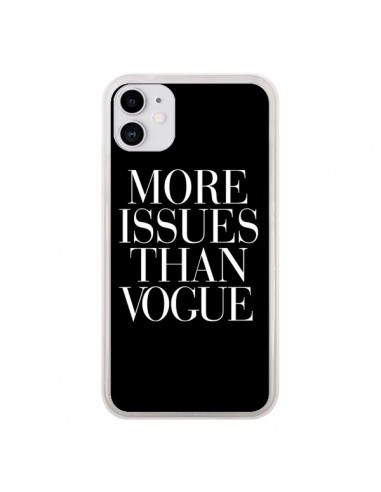 Coque iPhone 11 More Issues Than Vogue - Rex Lambo