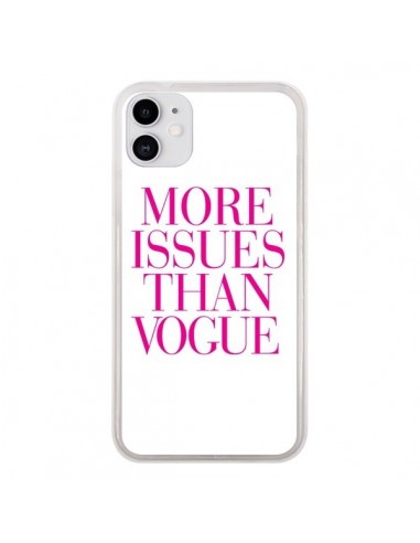 Coque iPhone 11 More Issues Than Vogue Rose Pink - Rex Lambo