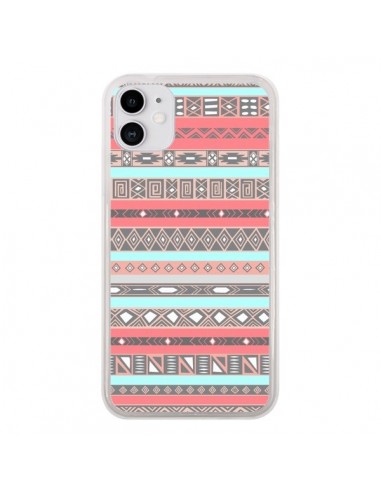 Coque iPhone 11 Azteque Aztec Rose Pastel - Rex Lambo