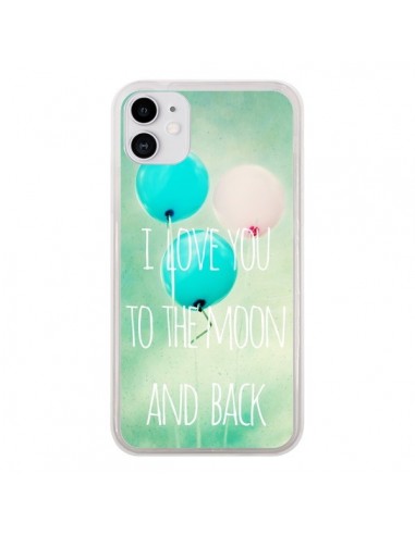 Coque iPhone 11 I love you to the moon and back - Sylvia Cook