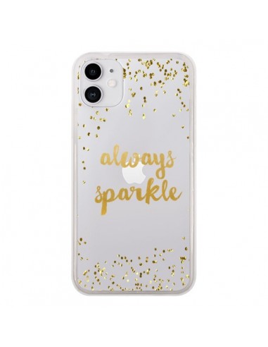 Coque iPhone 11 Always Sparkle, Brille Toujours Transparente - Sylvia Cook