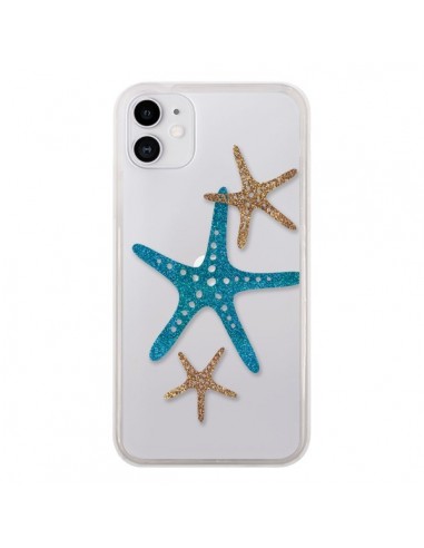 Coque iPhone 11 Etoile de Mer Starfish Transparente - Sylvia Cook