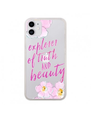 Coque iPhone 11 Explorer of Truth and Beauty Transparente - Sylvia Cook