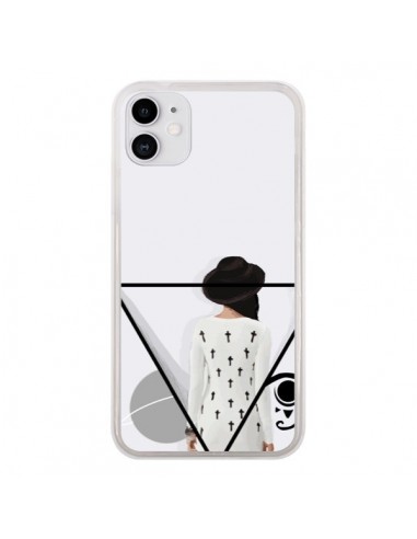 Coque iPhone 11 Confusion Femme Oeil Triangle - Sara Eshak