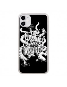 Coque iPhone 11 Greetings from the kraken Tentacules...