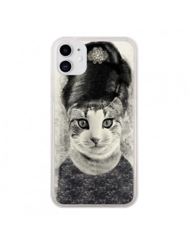 Coque iPhone 11 Audrey Cat Chat - Tipsy Eyes