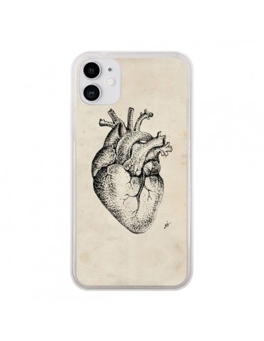 Coque iPhone 11 Coeur Vintage - Tipsy Eyes