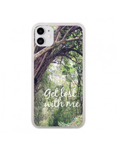 Coque iPhone 11 Get lost with him Paysage Foret Palmiers - Tara Yarte