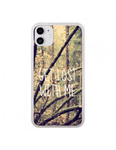 Coque iPhone 11 Get lost with me foret - Tara Yarte