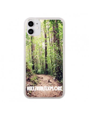 Coque iPhone 11 Hike Run Explore Paysage Foret - Tara Yarte