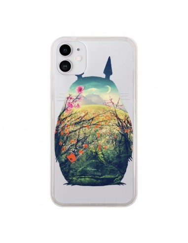 Coque iPhone 11 Totoro Manga Comics Transparente - Victor Vercesi