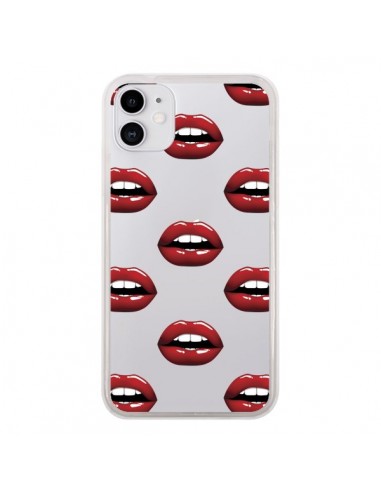 Coque iPhone 11 Lèvres Rouges Lips Transparente - Yohan B.