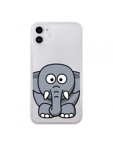 Coque iPhone 11 Elephant Animal Transparente - Yohan B.
