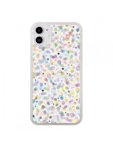 Coque iPhone 11 Cosmic Bubbles Multicolored - Ninola Design