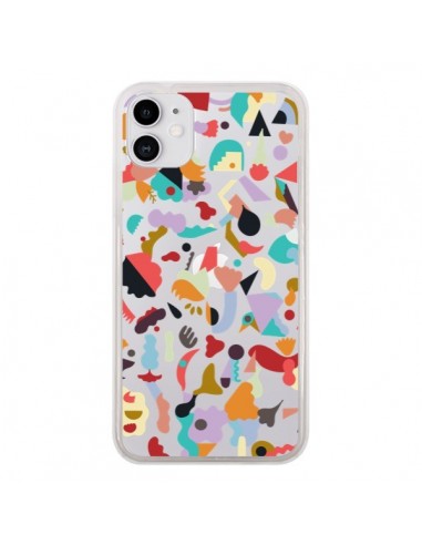 Coque iPhone 11 Dreamy Animal Shapes White - Ninola Design