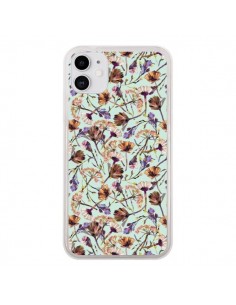 Coque iPhone 11 Dry Blue Flowers - Ninola Design