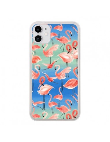 Coque iPhone 11 Flamingo Pink - Ninola Design