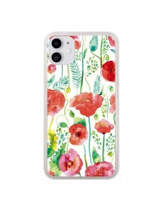 Coque iPhone 11 Planets Constellation Pink - Ninola Design