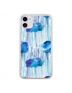 Coque iPhone 11 Rain Stitches Neon - Ninola Design