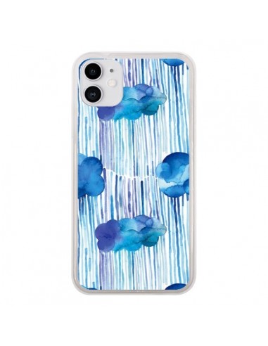 Coque iPhone 11 Rain Stitches Neon - Ninola Design