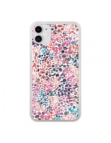 Coque iPhone 11 Soft Nautical Watercolor Lines - Ninola Design