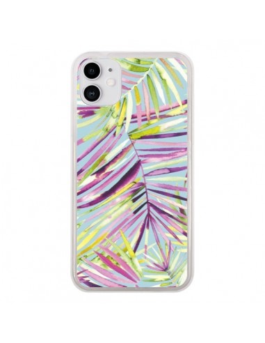 Coque iPhone 11 Tropical Flowers Multicolored - Ninola Design