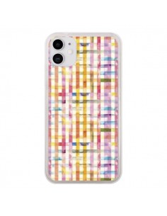 Coque iPhone 11 Vichy Black Yellow - Ninola Design
