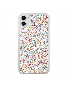 Coque iPhone 11 Water Drawings White - Ninola Design