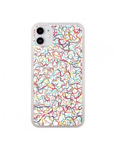 Coque iPhone 11 Water Drawings White - Ninola Design