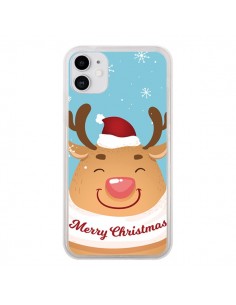 Coque iPhone 11 Renne de Noël Merry Christmas - Nico