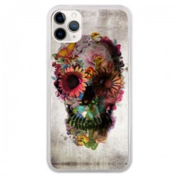 Coque iPhone 11 Pro Skull Flower Tête de Mort - Ali Gulec