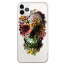Coque iPhone 11 Pro Skull Flower Tête de Mort...
