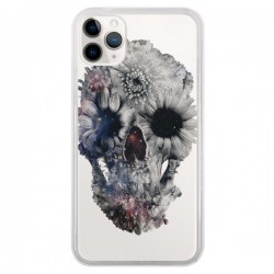Coque iPhone 11 Pro Floral Skull Tête de Mort...
