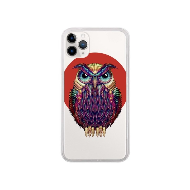 Coque iPhone 11 Pro Chouette Hibou Owl Transparente - Ali Gulec
