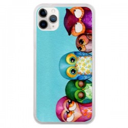 Coque iPhone 11 Pro Famille Chouettes - Annya Kai