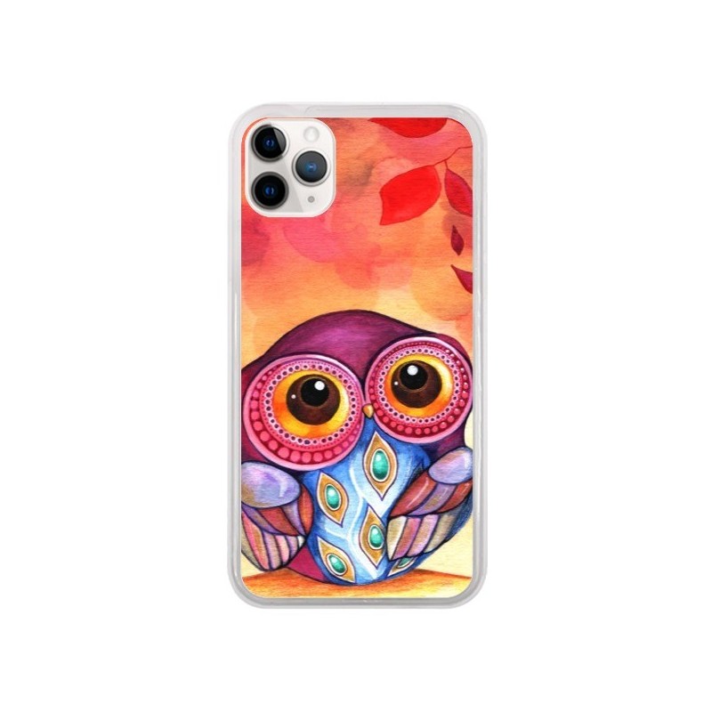 Coque iPhone 11 Pro Chouette Feuilles Automne - Annya Kai