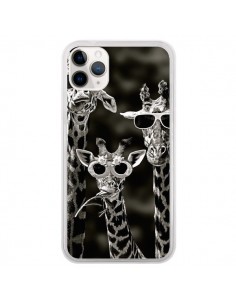 Coque iPhone 11 Pro Girafe Swag Lunettes Familiy Giraffe...
